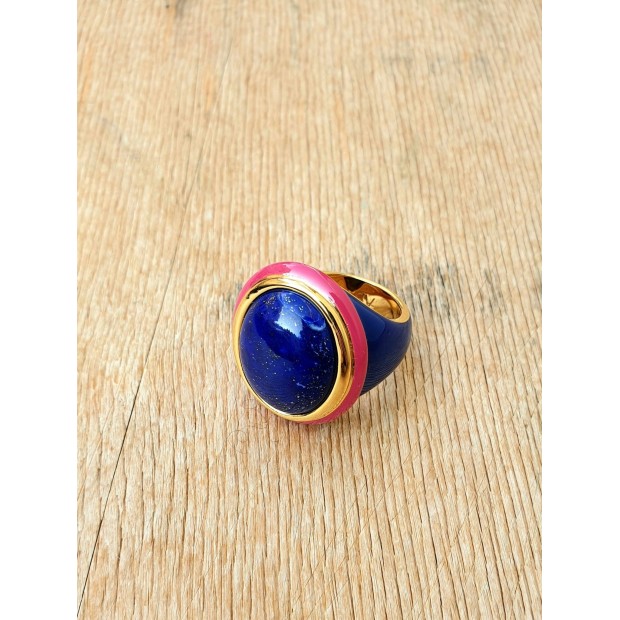 Aurelie Bidermann žiedas su lazuritu 